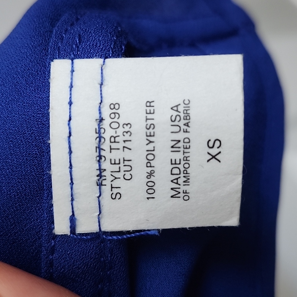 Revolve Three Eighty Two Royal Blue Aiden Caftan Mini Dress, Size XS - Picture 5 of 6